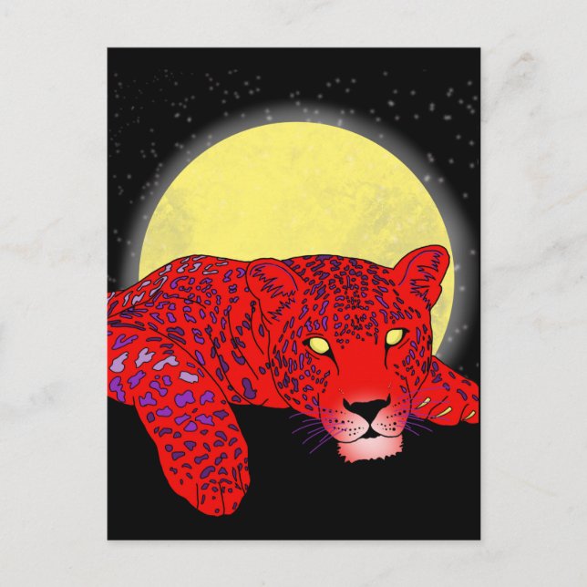Customizable Zombie Leopard  Card (Front)