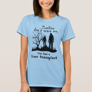Customizable "Zombies don't scare me......" T-Shirt