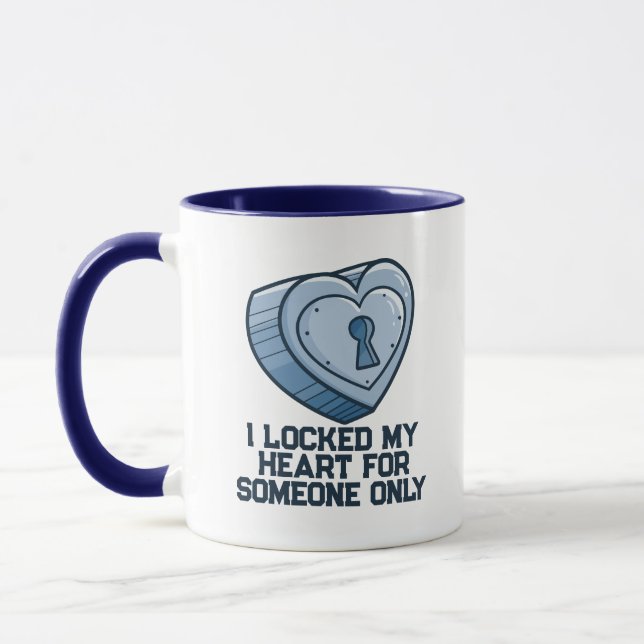 CustomizableI "! locked my Heart" Mug (Left)