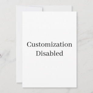 customization disabled invitation
