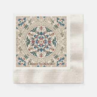 customization-Renaissance Floral Elegance Paper Napkin
