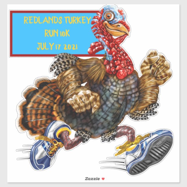 Customize 10k Turkey Run Sneakered Turkey (Sheet)