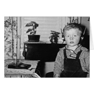 Customize 1950's Radio Boy Humourous Caption