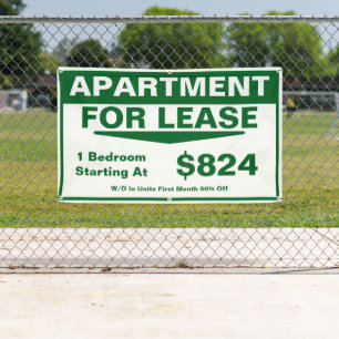 Customize 1 2 3 Bedroom Apartments For Lease Banner