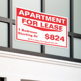 Customize 1 2 3 Bedroom Apartments For Lease Banner