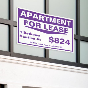 Customize 1 2 3 Bedroom Apartments For Lease Banner