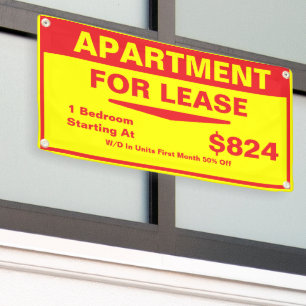 Customize 1 2 3 Bedroom Apartments For Lease Banner
