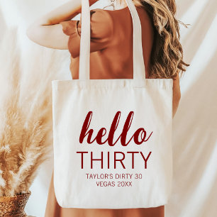 Customize 20th 30th 40th 50th Birthday Group Squad Tote Bag