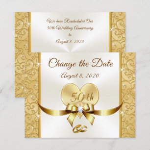 Customize 50th Anniversary Change the Date Cards