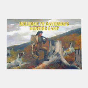 Customize A Huntsman With Deer and Dogs Hunting Doormat