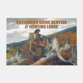 Customize A Huntsman With Deer and Dogs Hunting  Doormat