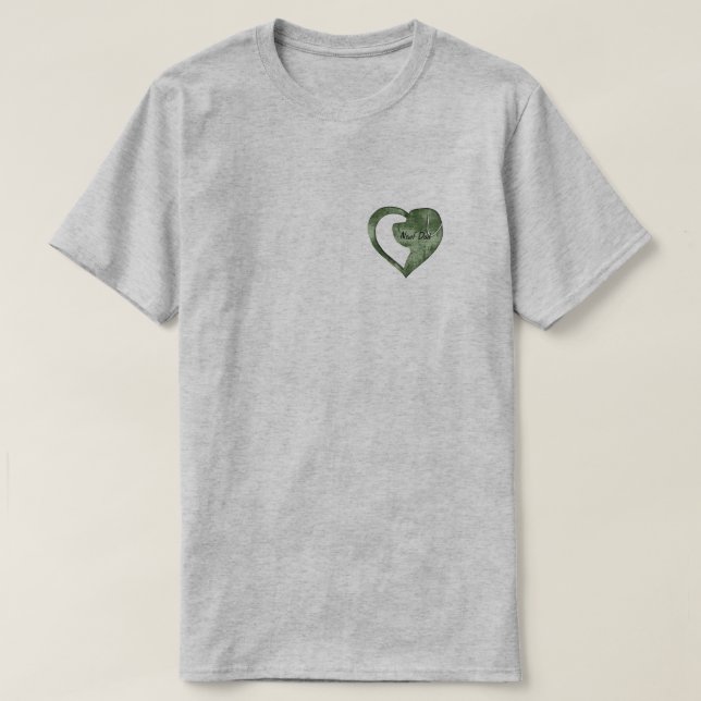 Customize-able Newf Dad Newf Head T-Shirt (Design Front)