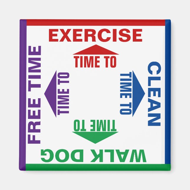 Customize Activities & Chores Magnet (Front)