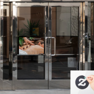 Customize Acupuncture Cupping Therapy Business 7 Window Cling