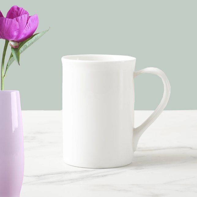 Customize Add Name Photo or Artwork Bone China Mug (Creator Uploaded)