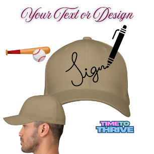Customize Add Name Photo or Artwork Embroidered Hat