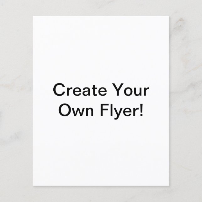 Customize Add Name Photo or Artwork Flyer (Front)