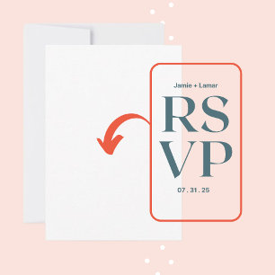 Customize Add Name Photo or Artwork RSVP Card
