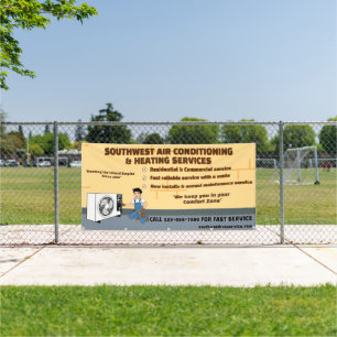 Customize Air Conditioning Heating HVAC Large Banner