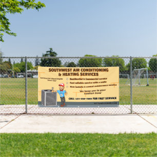Customize Air Conditioning Heating HVAC Large Banner