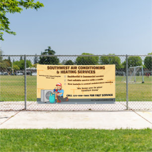 Customize Air Conditioning Heating HVAC Large Banner