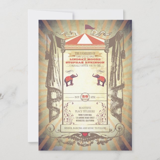 Customize All Text Lines Invitation (Front)