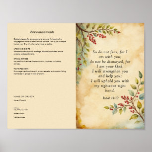 Customize and Download Church Bulletin Poster