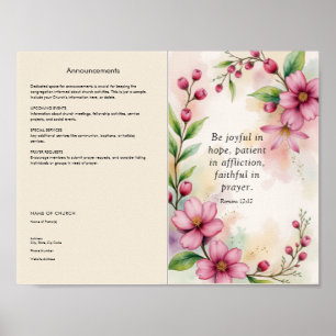 Customize and Download Church Bulletin Poster