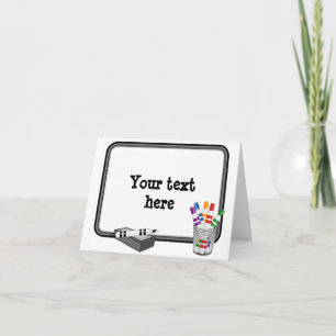 Customize and Send Smiles Mini Whiteboard  Card