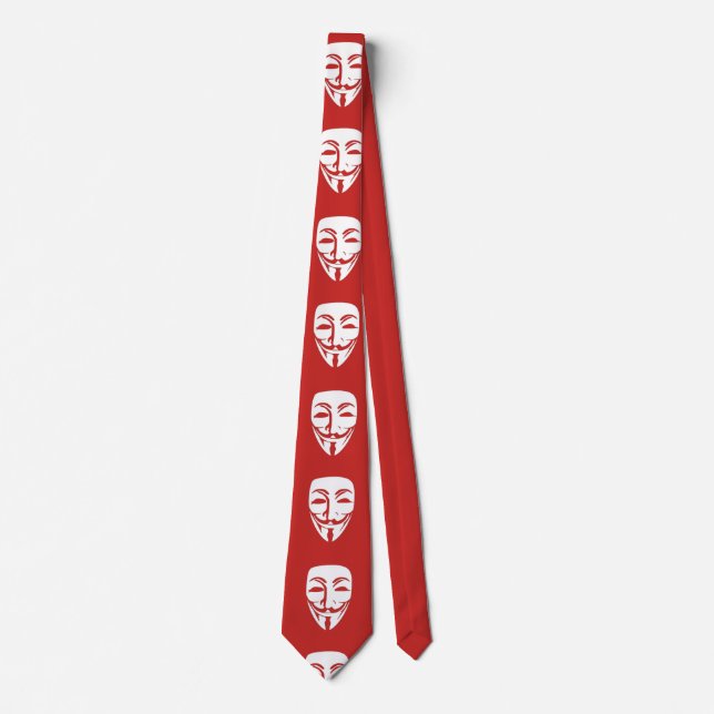 Customize Anonymous face party Tie (Front)