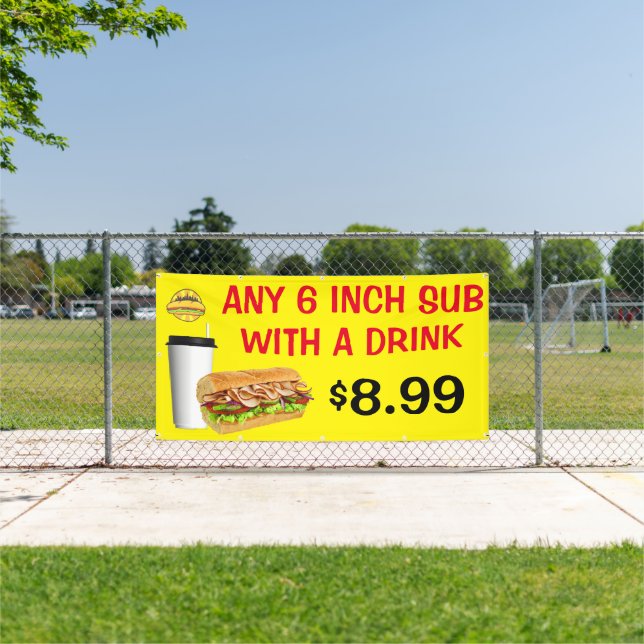 Customize Any 6 Inch Sub With A Drink Add Logo  Banner (Insitu)