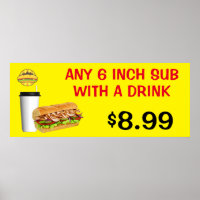 Customize Any 6 Inch Sub With A Drink Add Logo