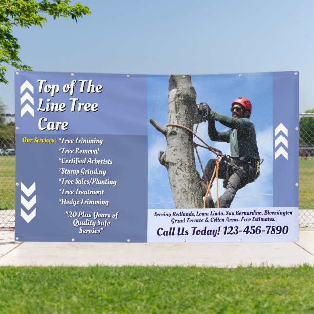 Customize Arborist Tree Service Business Promo Banner (Outside)