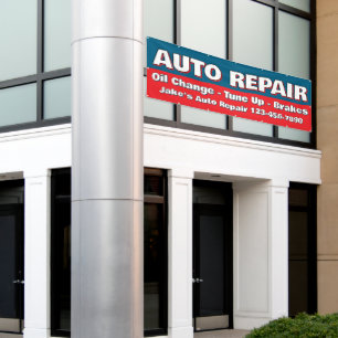 Customize Auto Repair Service Brakes Oil Change Banner