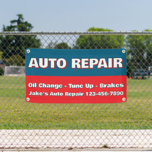 Customize Auto Repair Service Brakes Oil Change Banner