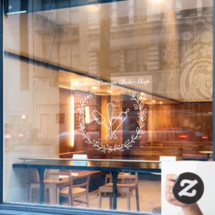 Customize Bakery Bake Shop Business Window Cling