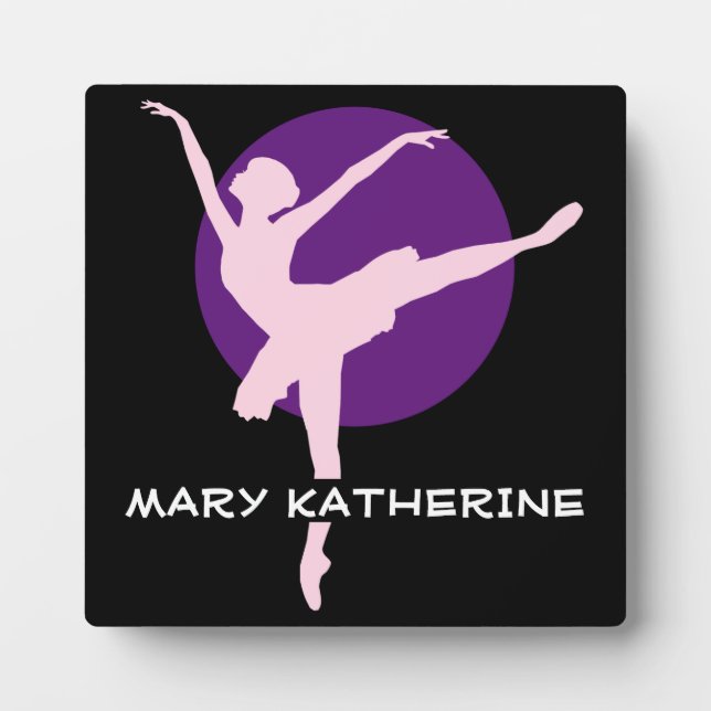 Customize Ballet Dance Plaque (Front)