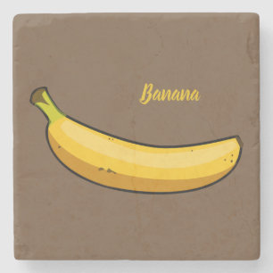 Customize Banana Stone Coaster