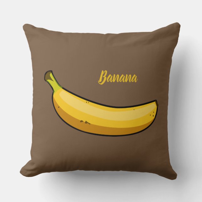 Customize Banana Throw Pillow (Front)