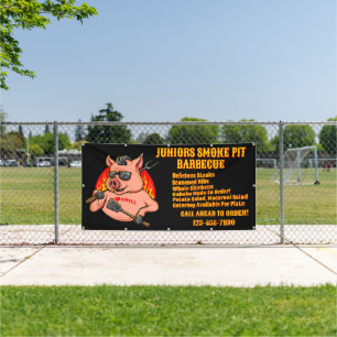 Customize Barbecue Smoker Mobile Business Banner