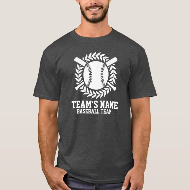 Customize Baseball Team T-Shirt (Front)