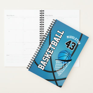 Customize Basketball - Blue  Planner