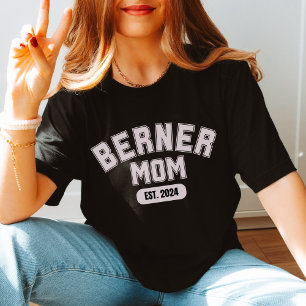 Customize Bernese mountain dog Gift Modern dog mom T-Shirt
