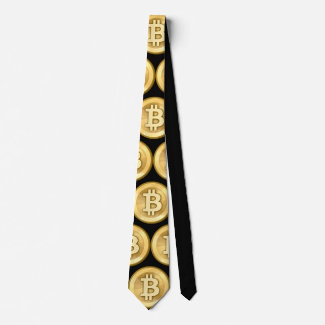 Customize Bitcoins Party Tie (Front)
