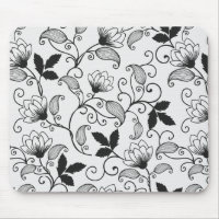 Customize Black Floral Pattern