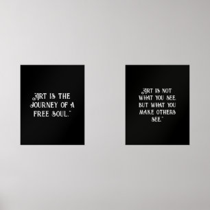 Customize Black Wihite Poster inspirational quotes