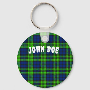 Customize Blackwatch Plaid Tartan Keychain
