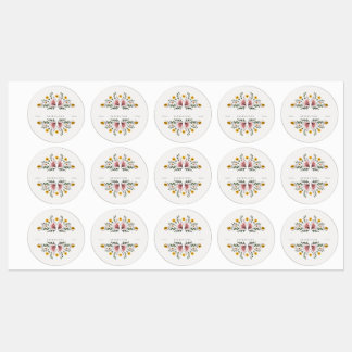 Customize Blank Seasoning Spice Herb Pastel Floral