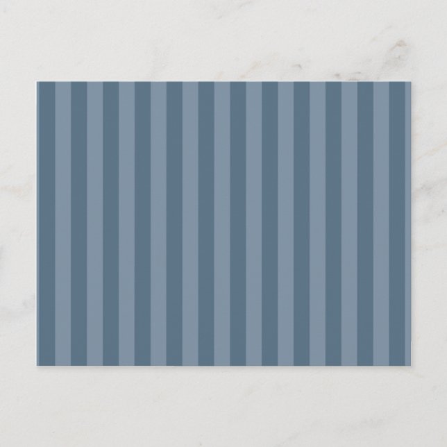 Customize Blue Stripes Postcard (Front)