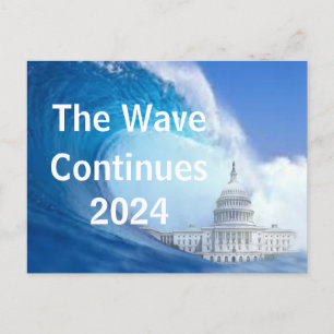 Customize Blue Wave Election 2024 Postcard